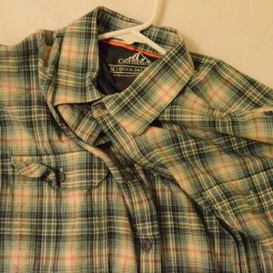 Croft & Barrow Button Down, M, Quick Dry, Plaid